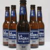 5 botellas de Cerveza La Sagra Sin Alcohol 0,0% Lager española, cerveza sin alcohol premiada elaborada en Toledo.