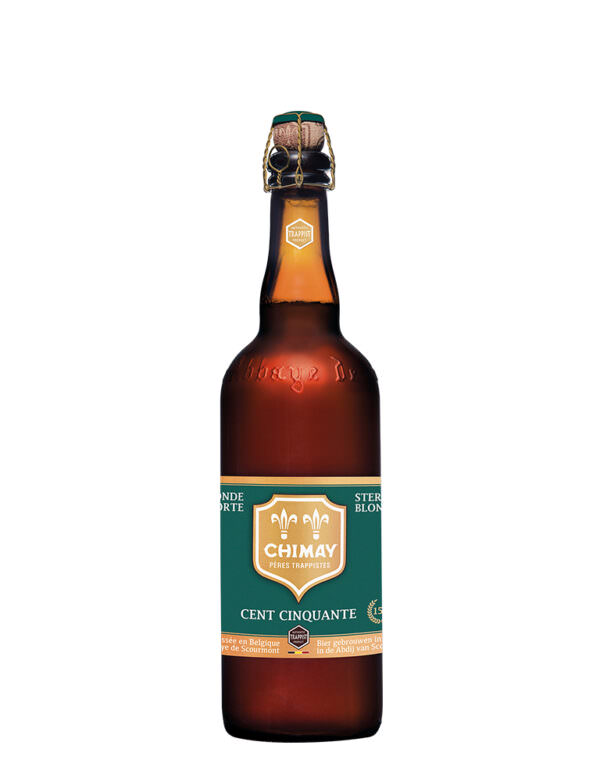 Cerveza Chimay 150 75cl Botella de Chimay 150 cerveza trapense belga rubia fuerte edición 150 aniversario