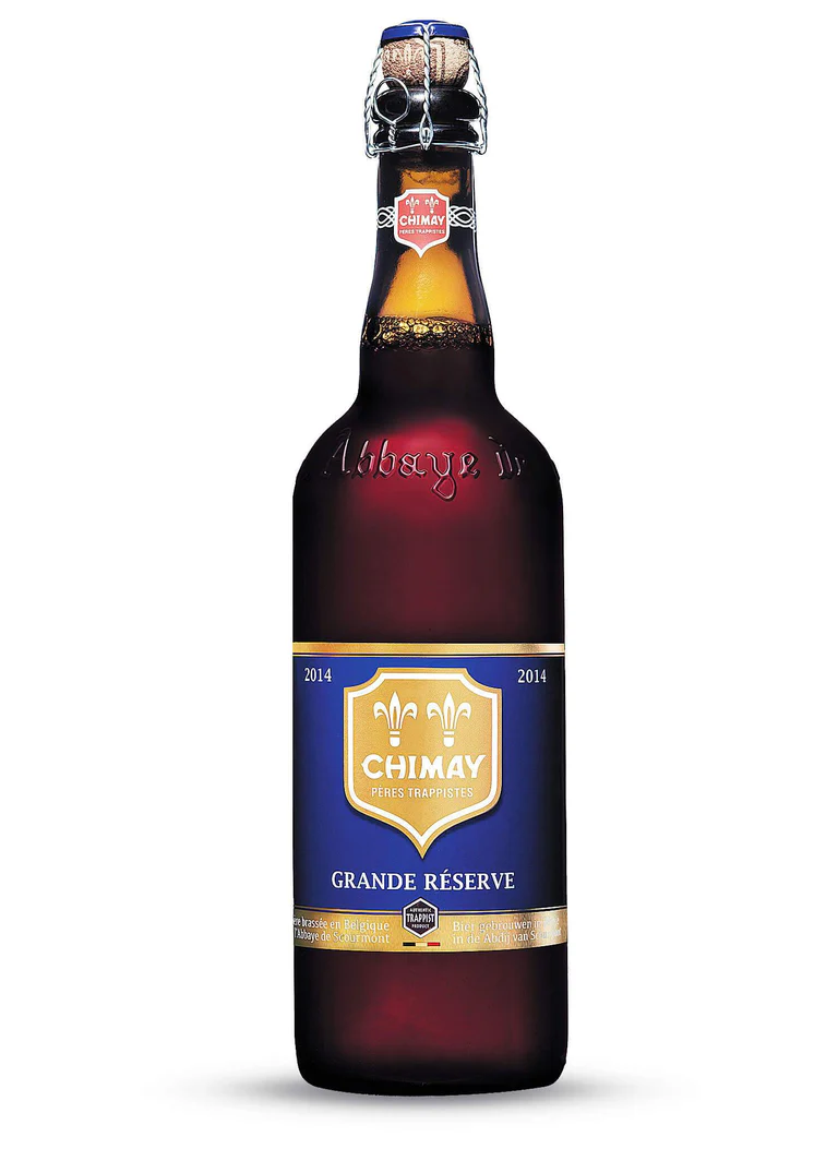 Cerveza Chimay Gran Reserva 75cl Botella de Cerveza Chimay Gran Reserva (Chimay Bleue) 75 cl, cerveza trapense belga oscura con etiqueta azul