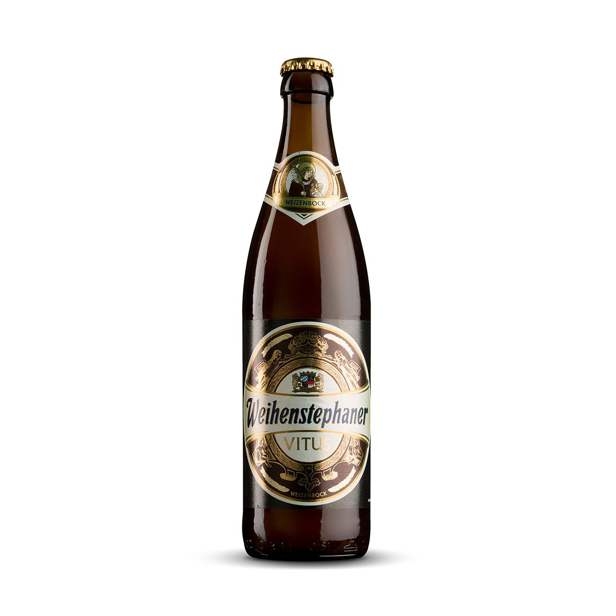 Cerveza Weihenstephaner Vitus Botella de cerveza de trigo alemana Weihenstephaner Vitus sin filtrar 7.7% vol