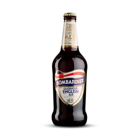 Botella de Cerveza Wells Bombardier Ale premium británica color cobrizo 5,2% vol