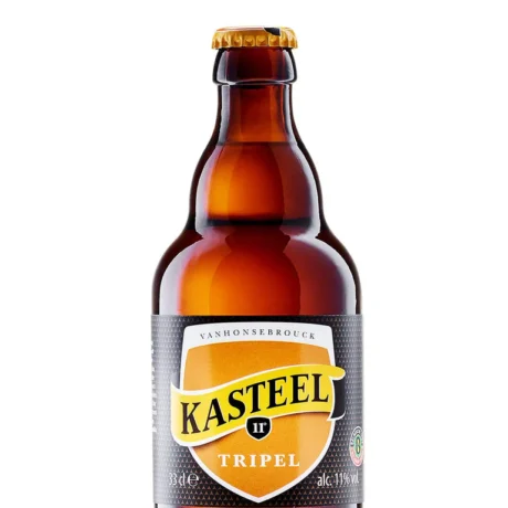 Botella de Cerveza Kasteel Tripel belga rubia fuerte