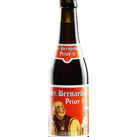 Botella de cerveza St. Bernardus Prior 8 Dubbel trapense belga