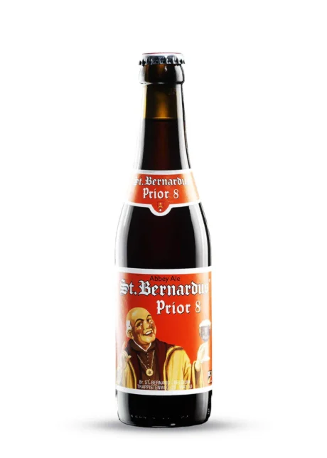 Botella de cerveza St. Bernardus Prior 8 Dubbel trapense belga