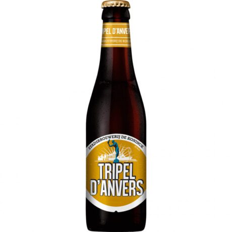 Botella de Cerveza Triple D’Anvers Belgian Tripel dorada de De Koninck