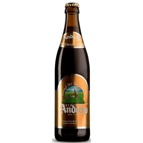 Botella de Cerveza Andechs Doppelbock alemana
