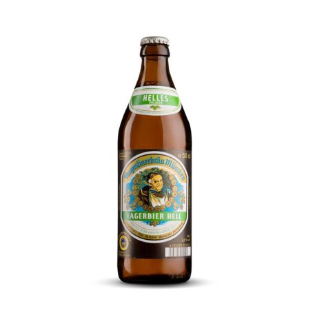 Botella de cerveza Augustiner Hell premium de Munich