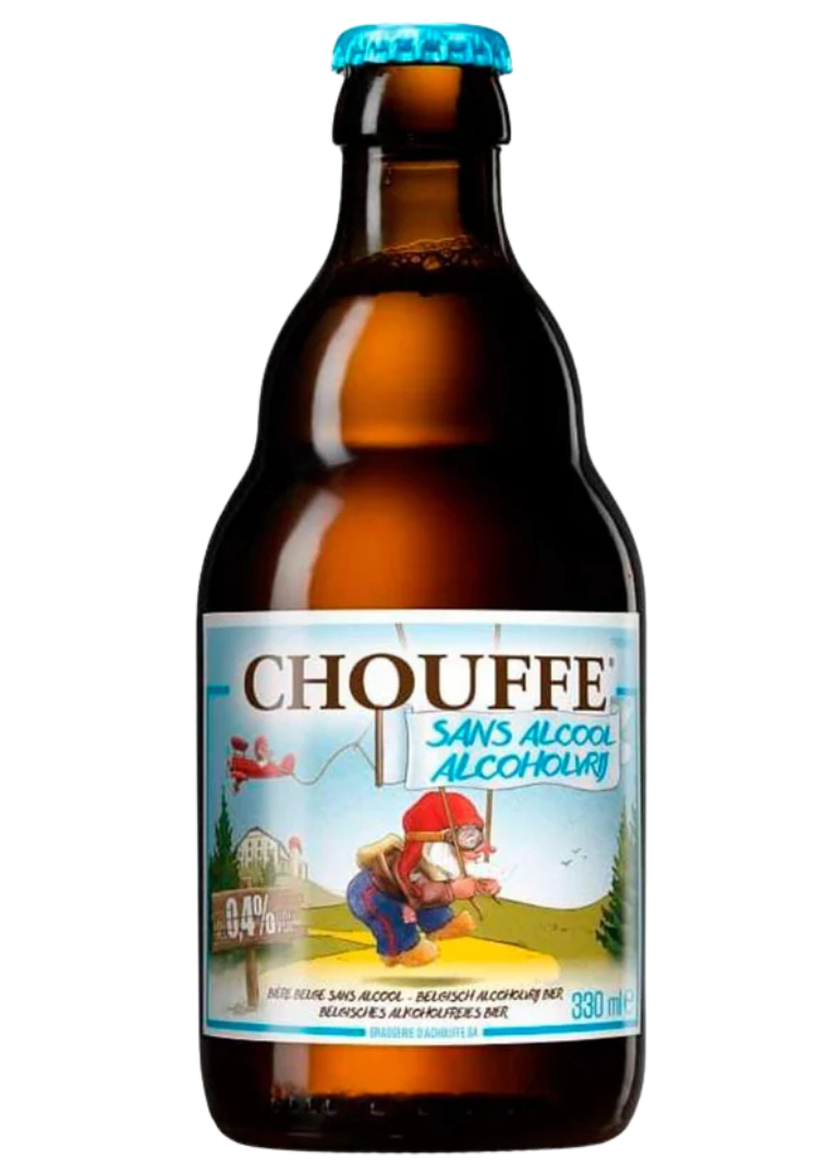 Cerveza La Chouffe sin Alcohol Botella de Cerveza La Chouffe sin Alcohol rubia belga