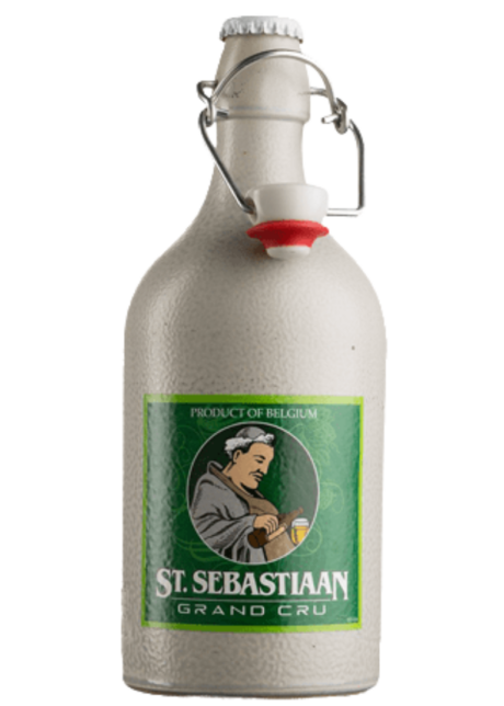 Botella de Cerveza San Sebastian Grand Cru Belgian Strong Dark Ale en cerámica artesanal