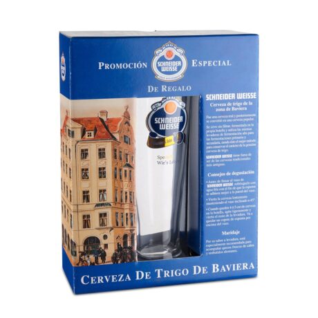 Pack regalo con 2 botellas Schneider Weisse Tap 7 y vaso Weizenbier
